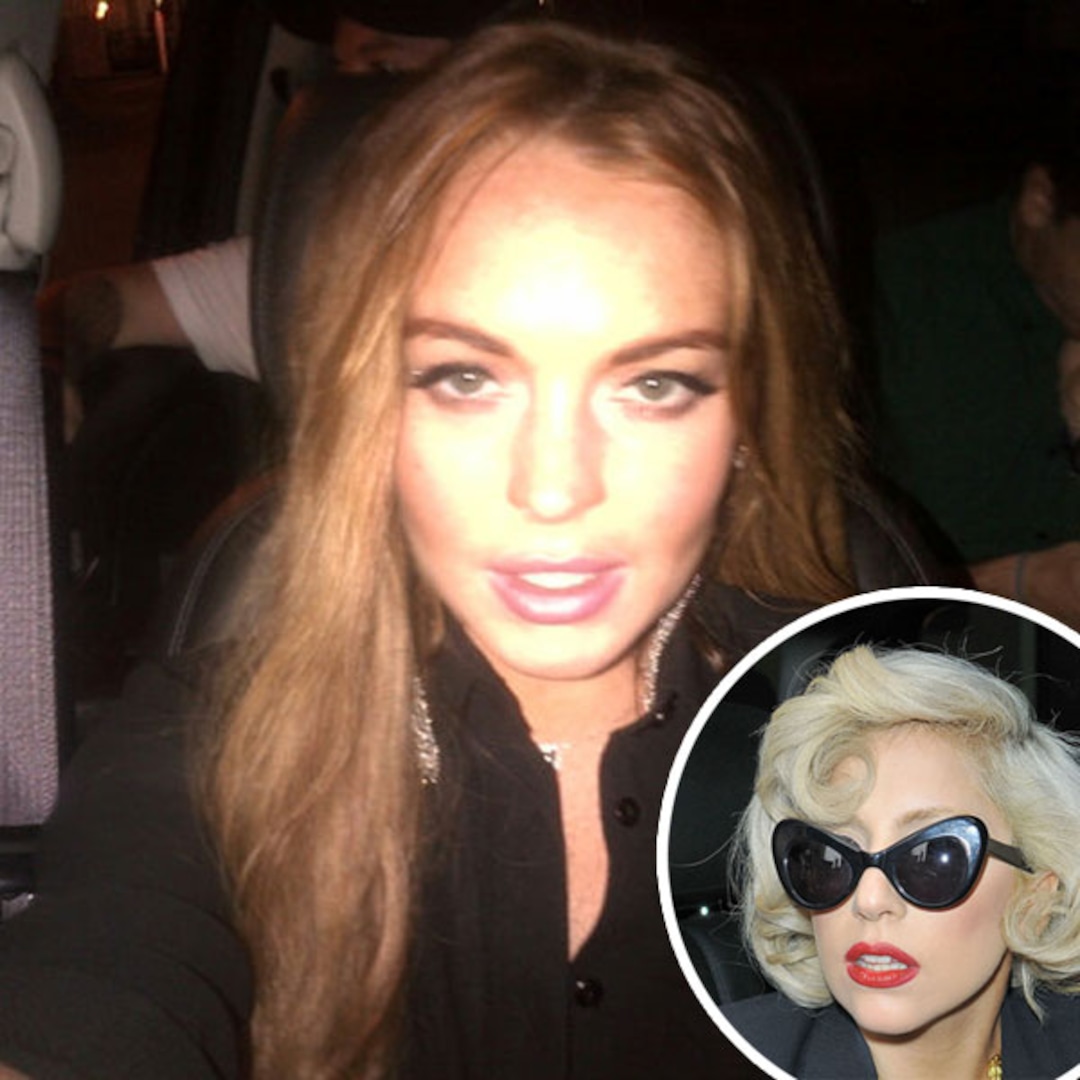 Lady Gaga Disses Madonna Pokes Fun At Lindsay Lohan E Online Lady Gaga Disses Madonna Pokes Fun At Lindsay Lohan E Online