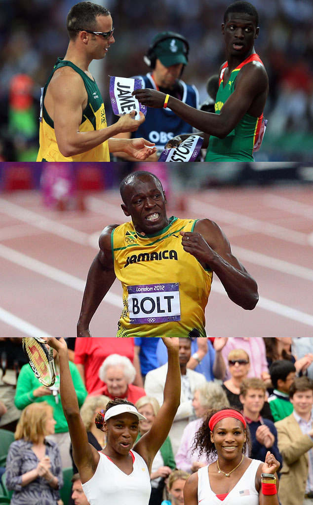 Venus Williams, Serena Williams, Usain Bolt, Oscar Pistorius, Kirani James, 2012 Summer Olympics