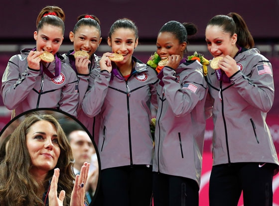 Kate Middleton, Fab Five, U.S. Gymnastics Team