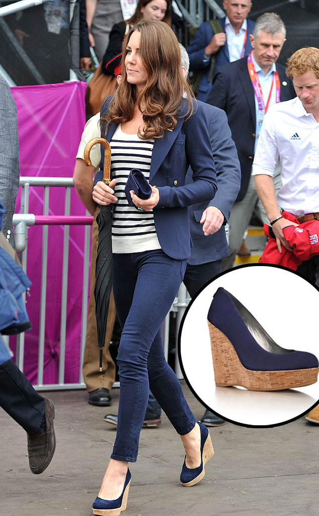 Kate middleton hot sale wedge shoes