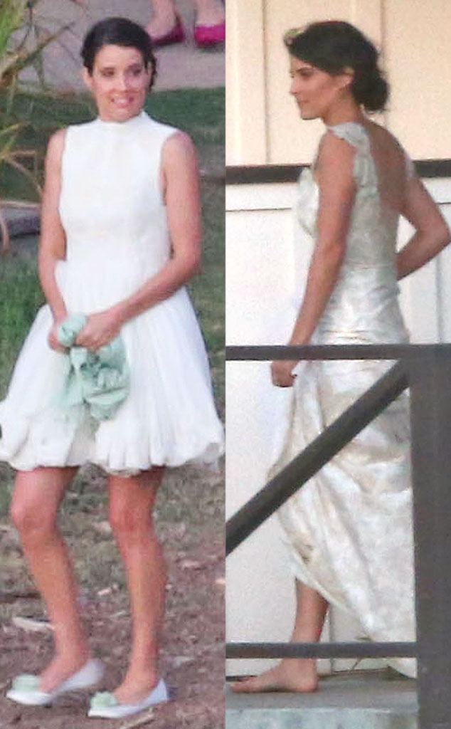 See Cobie Smulders Two Wedding Dresses