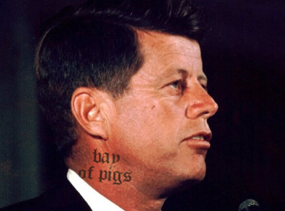 John F Kennedy From Chris Brown Neck Tattoo Memes E News 