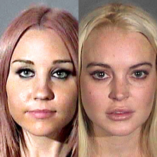 Amanda Bynes, Lindsay Lohan, Mug Shot