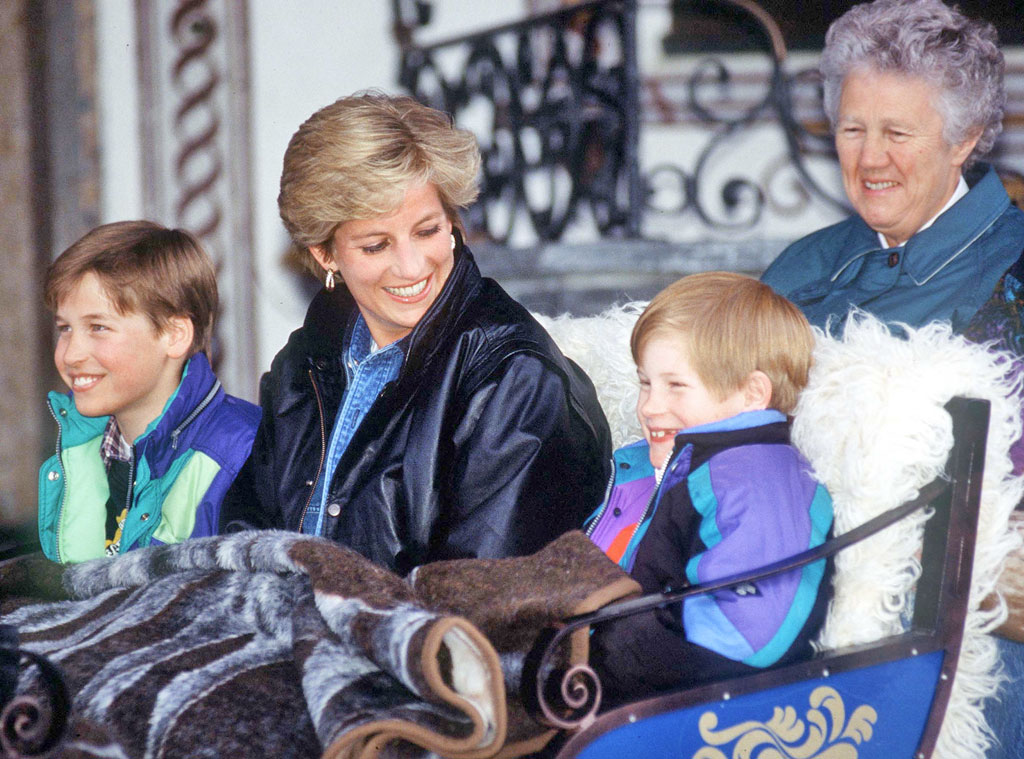 Prince William, Princess Diana, Prince Harry, Olga Powell