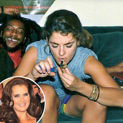 Brooke Shields Is Not the Woman Smoking in Twitpic, Says Her Rep