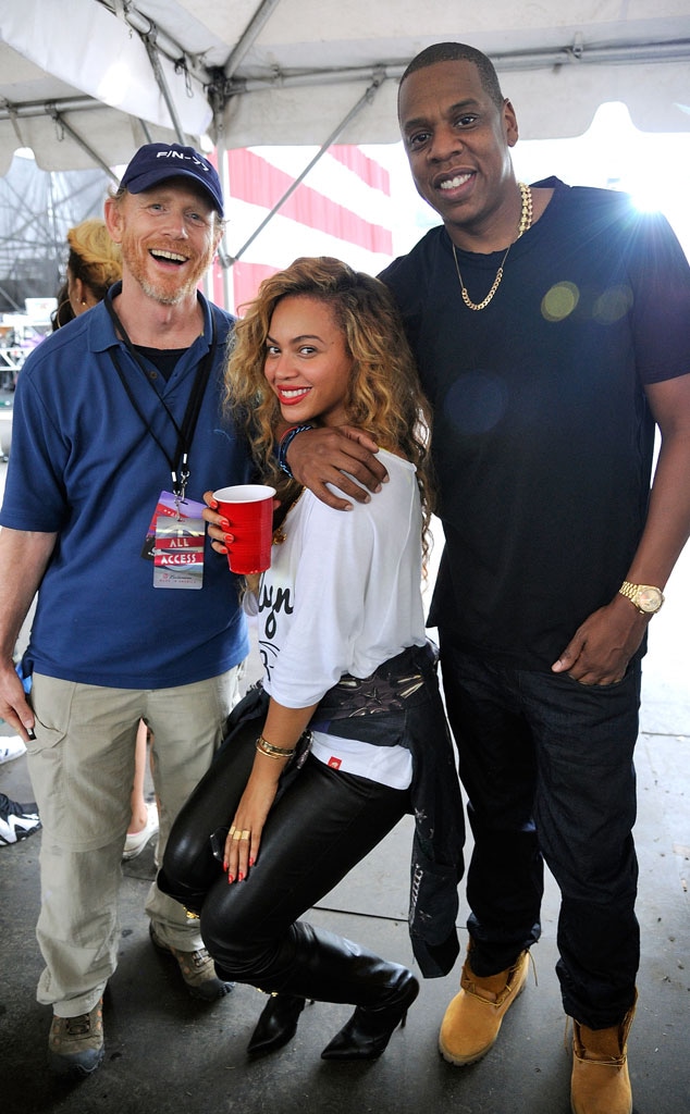 Ron Howard, Beyonce Knowles-Carter, Jay-Z 