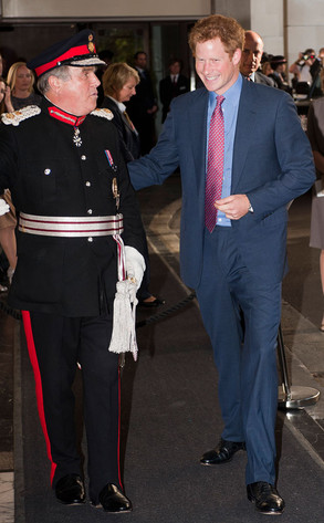 Prince Harry pictured moments after photos of his naked 