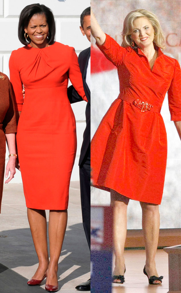 Michelle obama red clearance dress