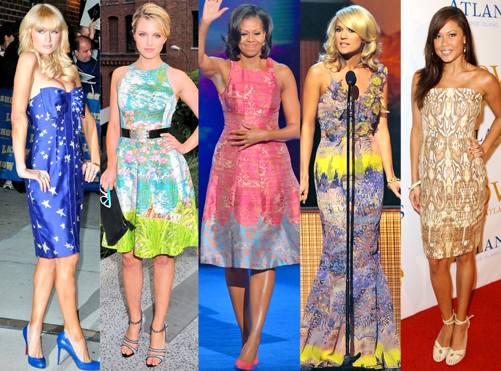 Carrie Underwood, Dianna Agron, Michelle Obama, Paris Hilton, Vanessa Minnilo