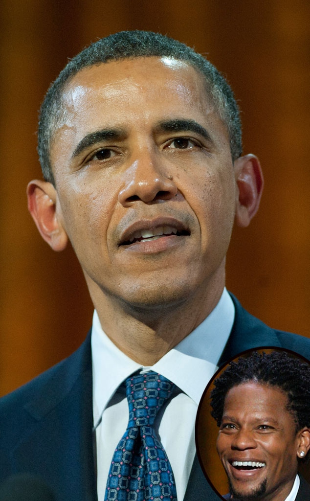 President Barack Obama, D.L. Hughley