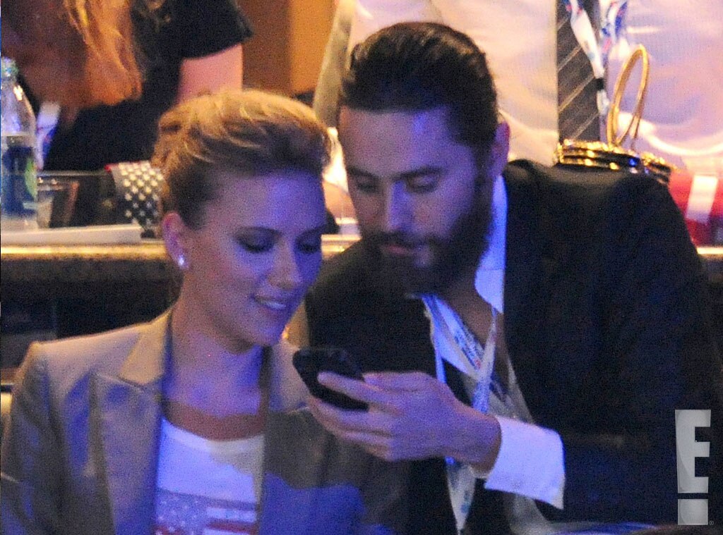 Photo 215126 from Scarlett Johansson & Jared Leto Cozy at DNC E! News