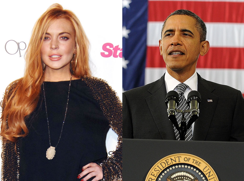 Lindsay Lohan, Barack Obama