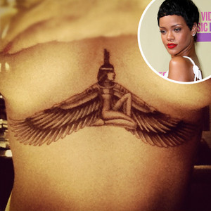 4. Rihanna's Egyptian Goddess Tattoo: A Tribute to Her Heritage - wide 9