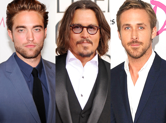 Robert Pattinson, Johnny Depp, Ryan Gosling