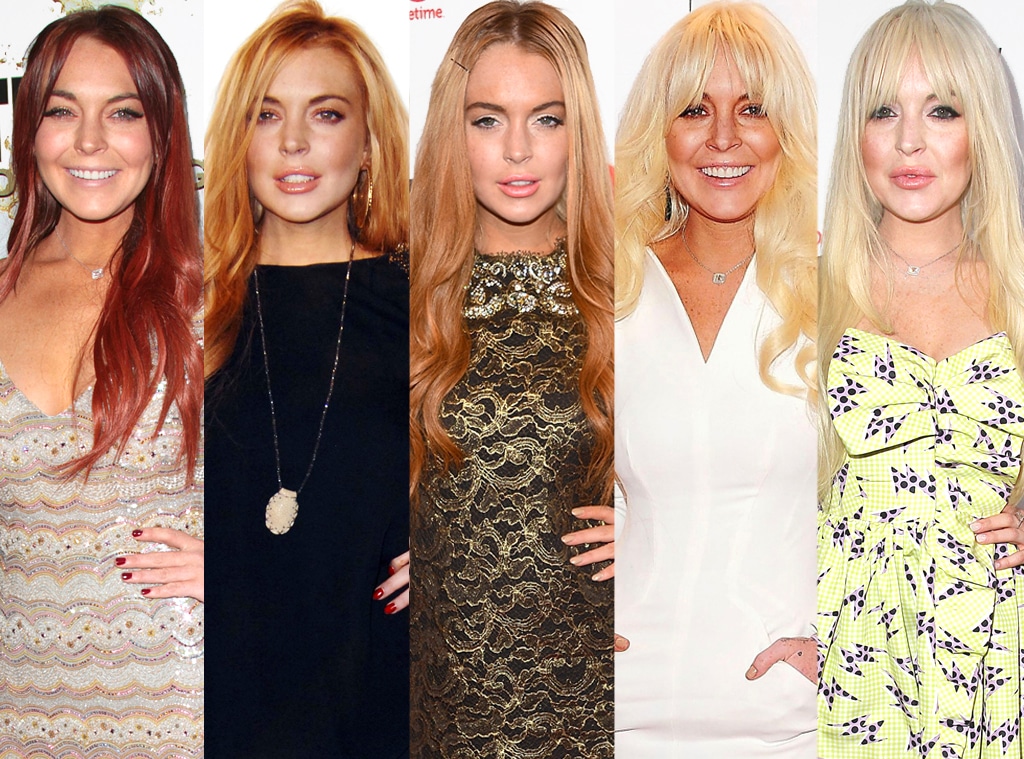 Lindsay Lohan Hair Color by Color