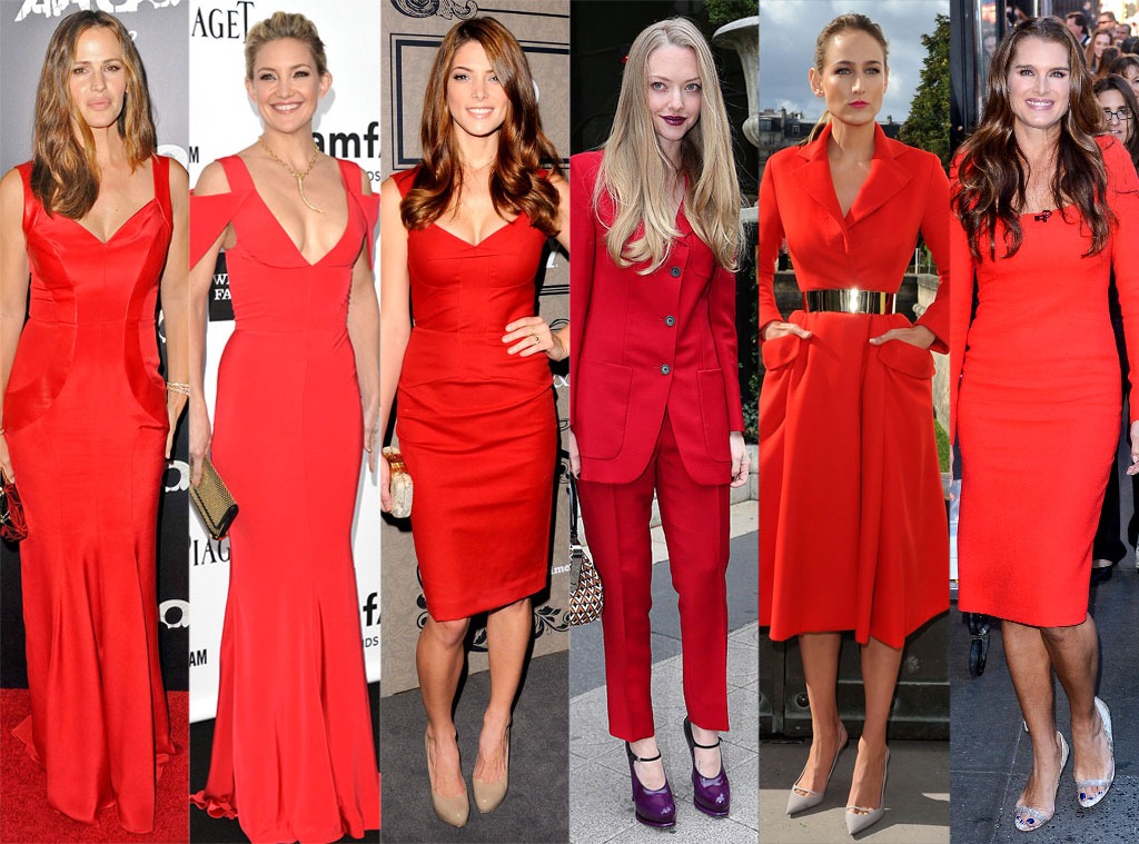 Ladies in Red, Jennifer Garner, Kate Hudson, Amanda Seyfried, Ashley Greene, Leelee Sobieski, Brooke Shields