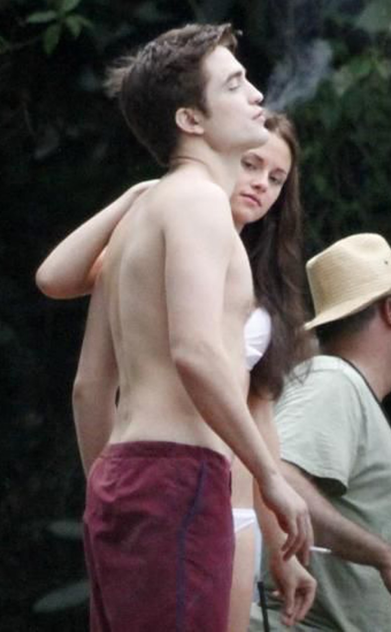 Robert Pattinson, Kristen Stewart, Breaking Dawn Set