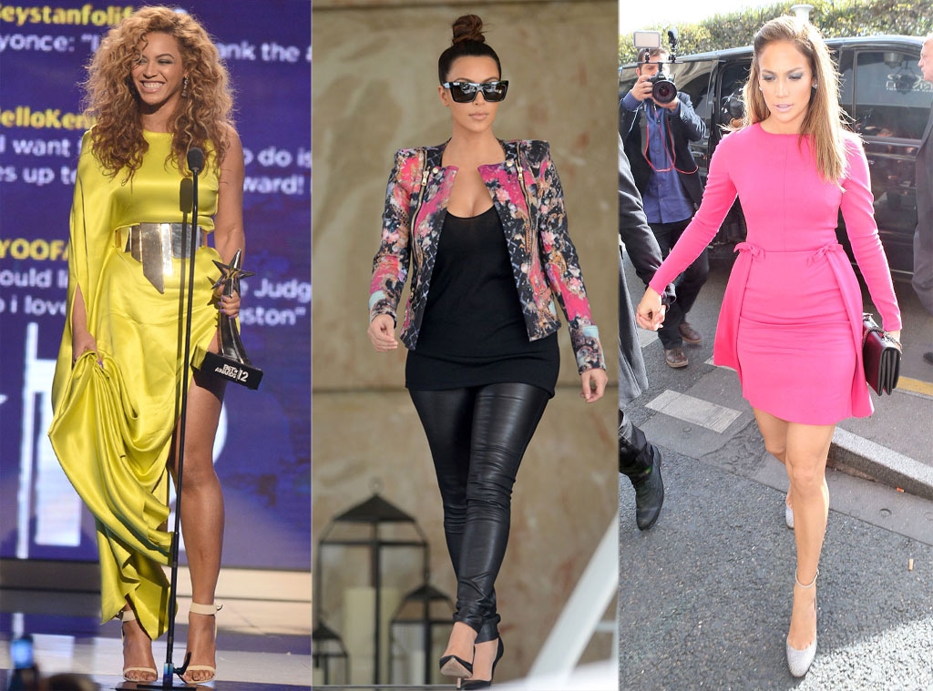 Beyonce, Kim Kardashian, Jennifer Lopez 