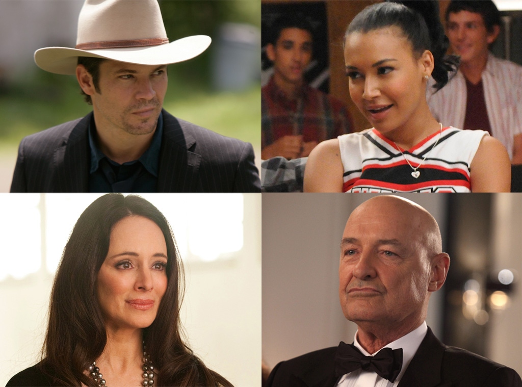 Naya Rivera, Glee Madeline Stowe, Revenge Timothy Olyphant, Justified Terry O'Quinn, 666 Park