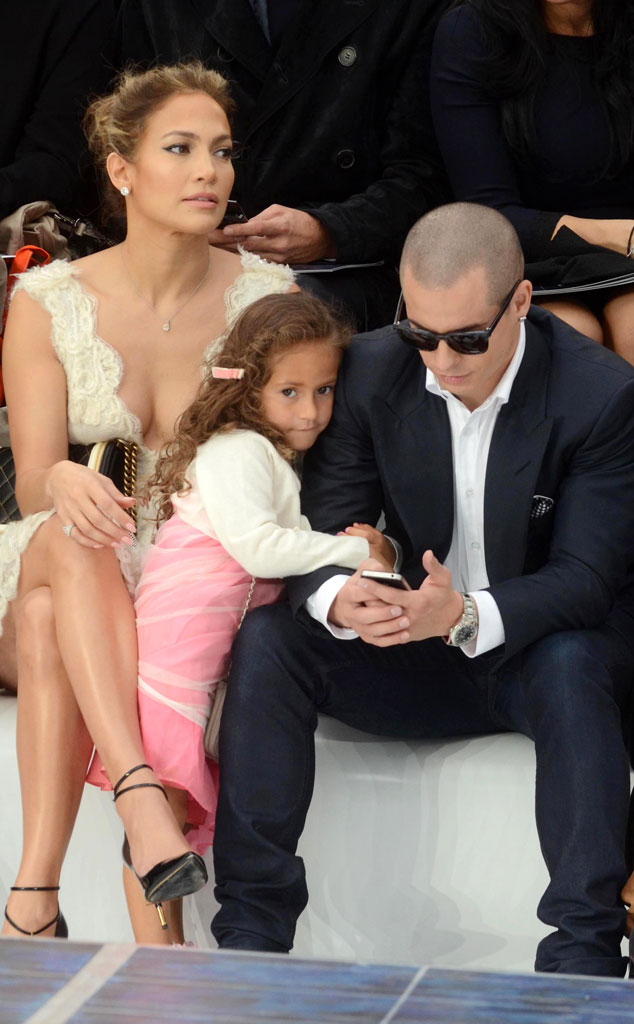 Jennifer Lopez, Casper Smart, Emme Anthony, 2012, Celeb Kids Front Row, Fashion Week