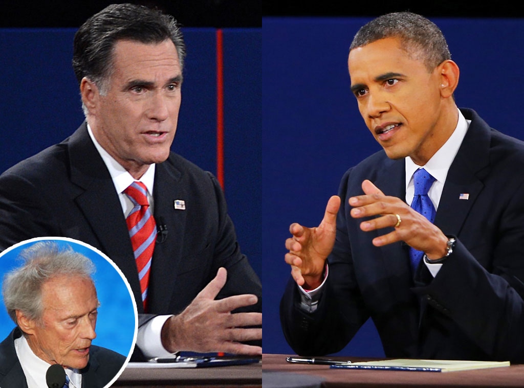 Mitt Romney, President Barack Obama, Clint Eastwood