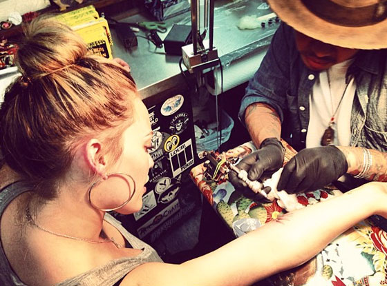 Hilary Duff Tattoo