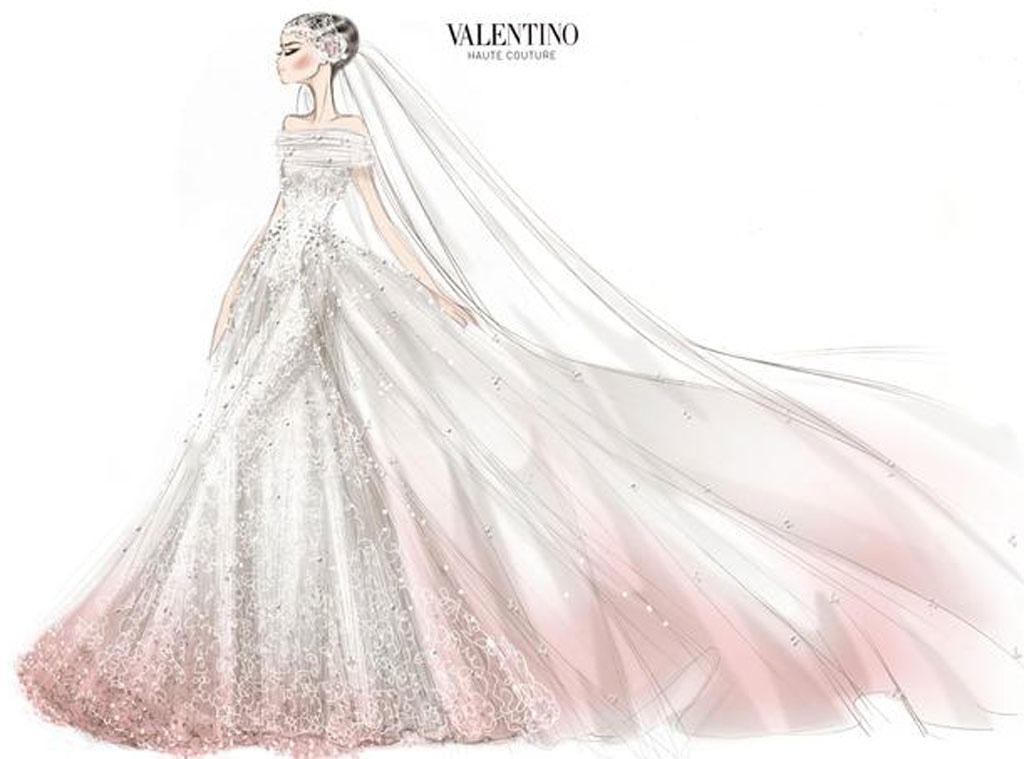 Anne Hathaway Valentino Wedding Dress