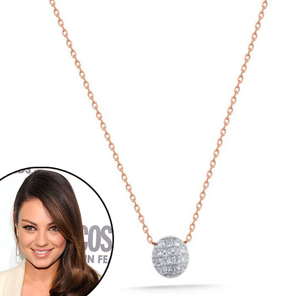 Obsessions: Mila Kunis' Little Diamond Necklace - E! Online