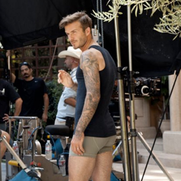 David Beckham Strips Down (Again!) for H&M Underwear Ads—See the Sexy Pics!