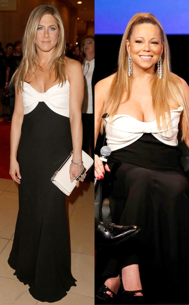 Jennifer Aniston, Mariah Carey