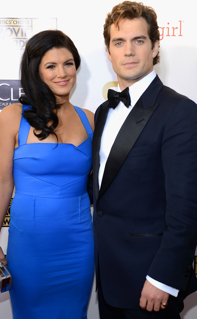 Henry Cavill And Gina Carano Make Red Carpet Debut E Online