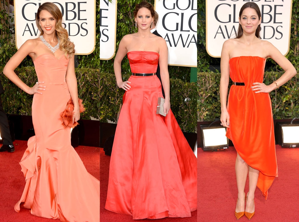 Marion Cotillard, Jessica Alba, Jennifer Lawrence, Golden Globes