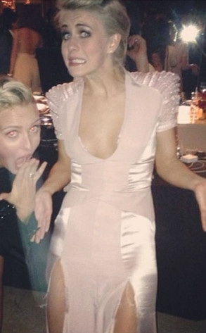 Julianne Hough Suffers Wardrobe Malfunction At Globes Afterparty