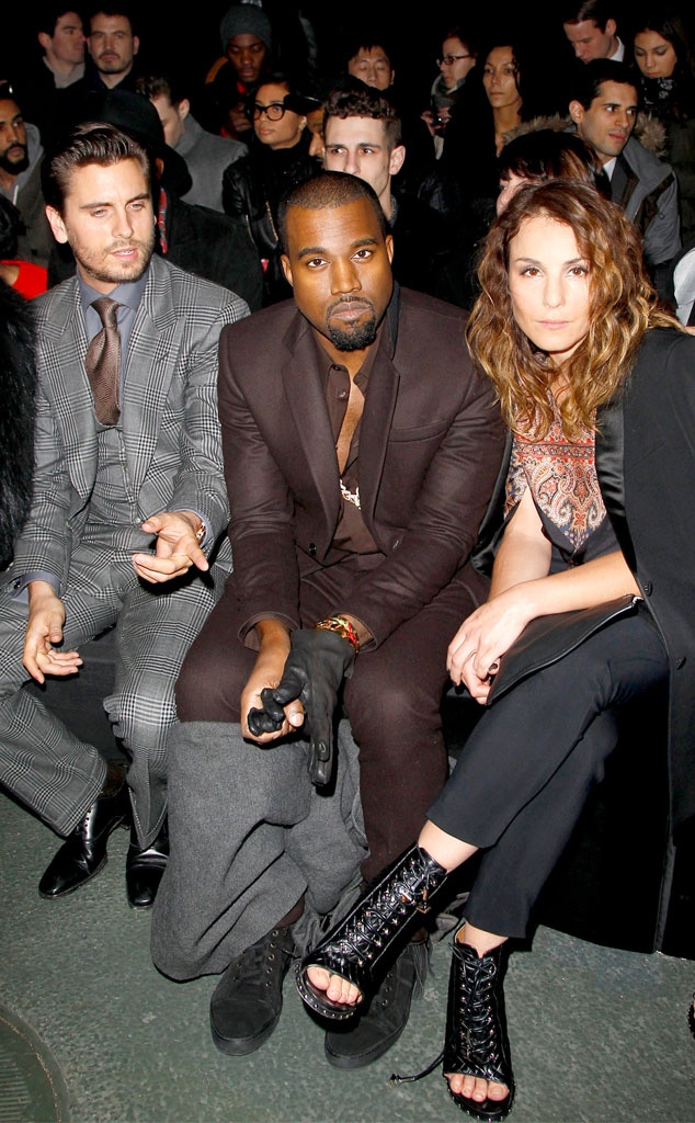Kanye West, Scott Disick, and Naomi Rapace