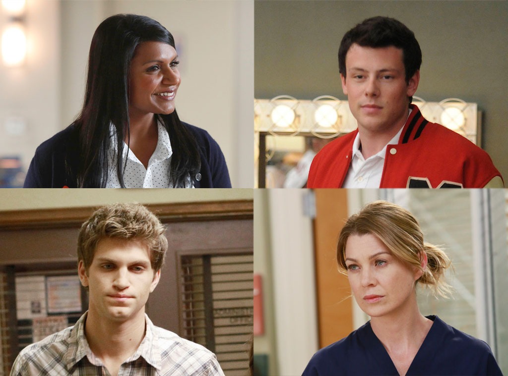 Cory Monteith, Glee, Mindy Kaling, The Mindy Project, Keegan Allen, Pretty Little Liars, Ellen Pompeo, Grey’s Anatomy