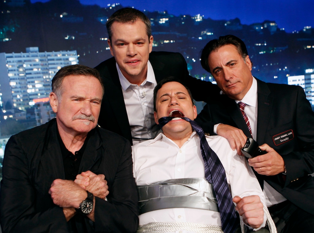 Matt Damon, Robin Williams, Andy Garcia, Jimmy Kimmel Live