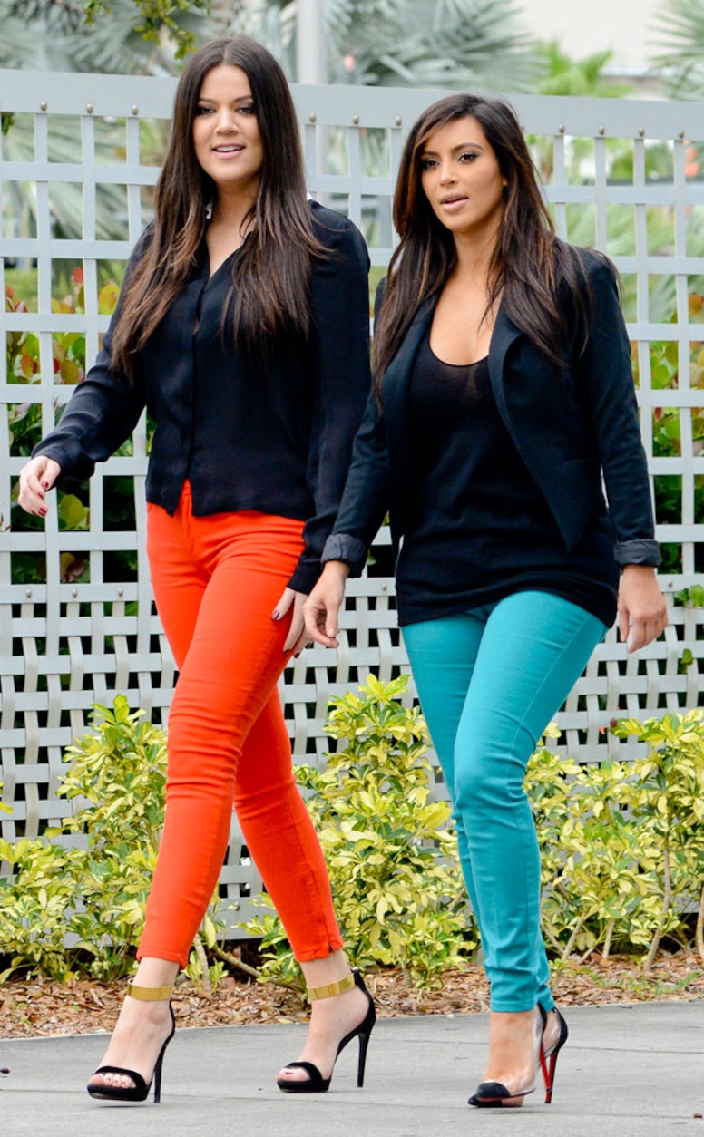 Kim Kardashian and Khloe Kardashian