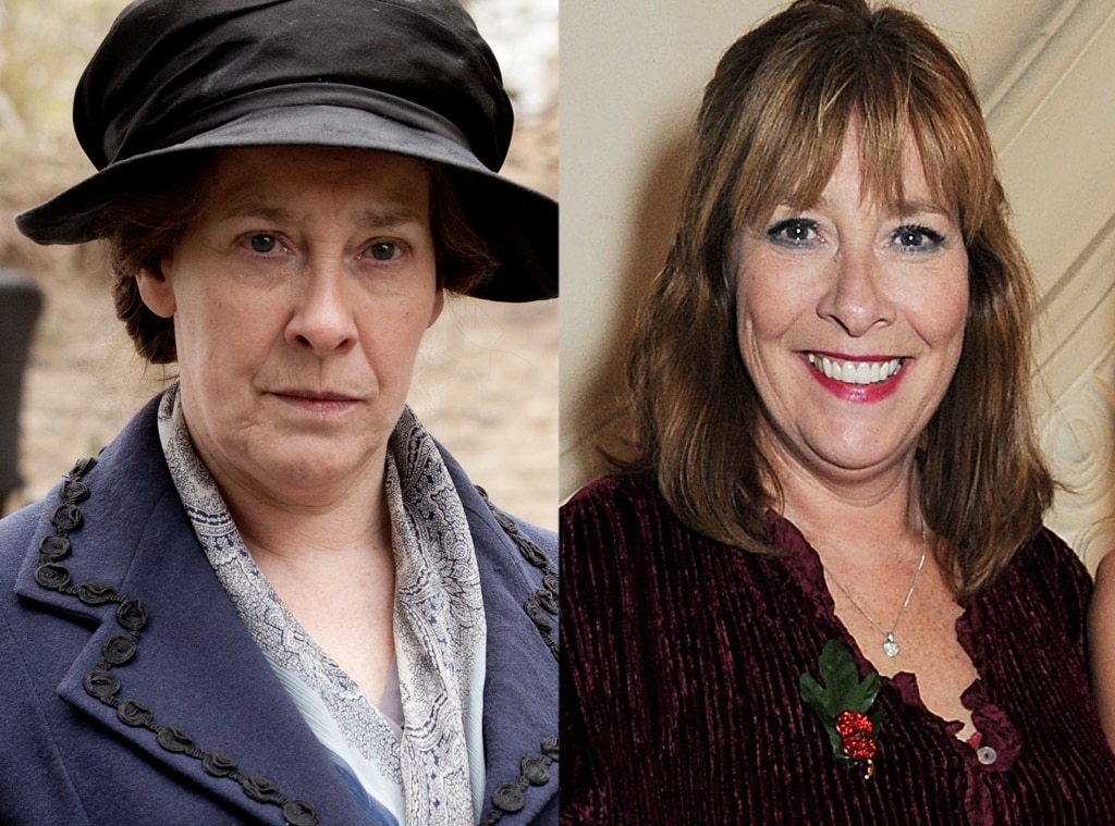 Phyllis Logan As Elsie Hughes From Downton Abbey Stars In And Out Of Costume E News 