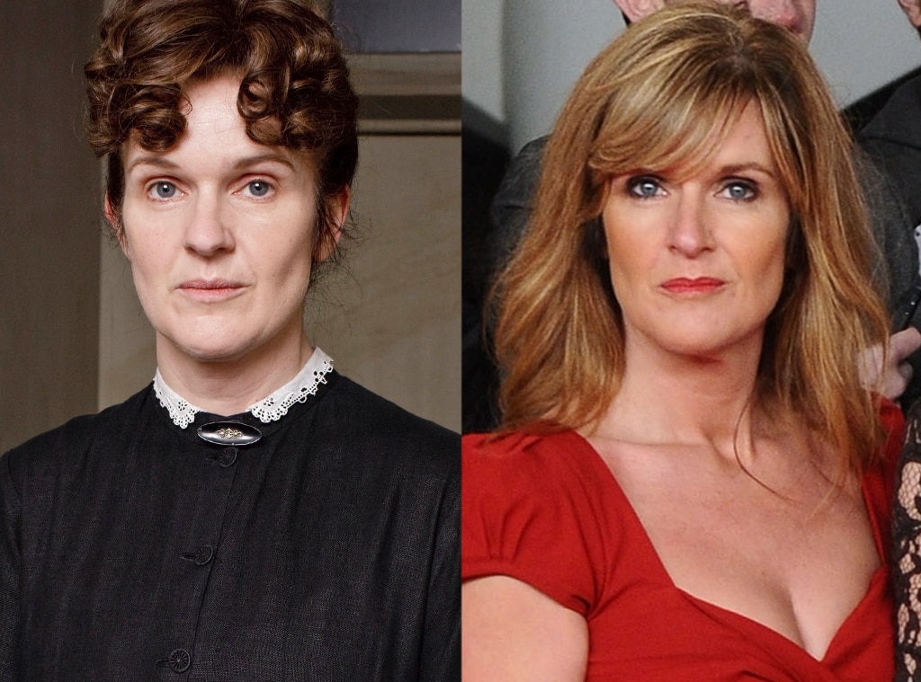 Siobhan Finneran As Sarah Obrien From Downton Abbey Stars In And Out Of Costume E News Uk 