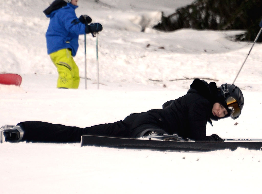 Madonna Face Plants, Falls While Skiing in the Swiss Alps 