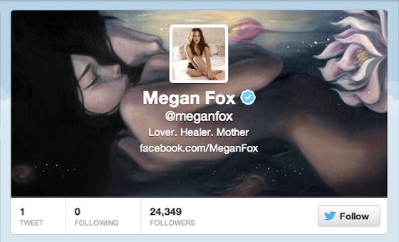 Megan Fox, Twitter
