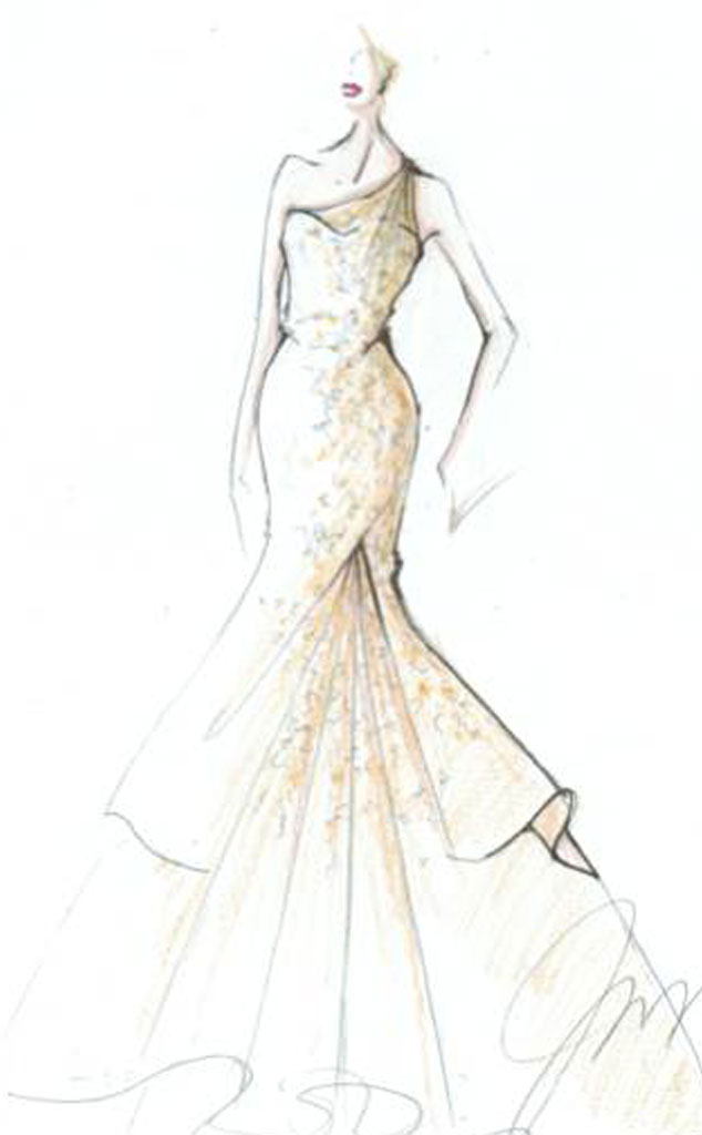 Keira Knightley Bridal Sketch