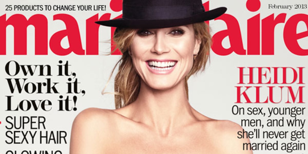 Heidi Klum Covers Marie Claire, Talks Getting "Wild and Crazy&...