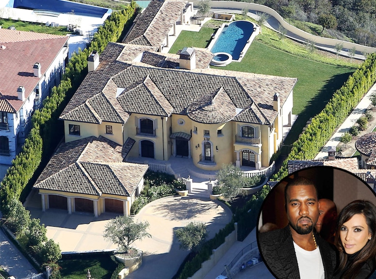 Kim Kardashian, Kanye West, Bel Air House