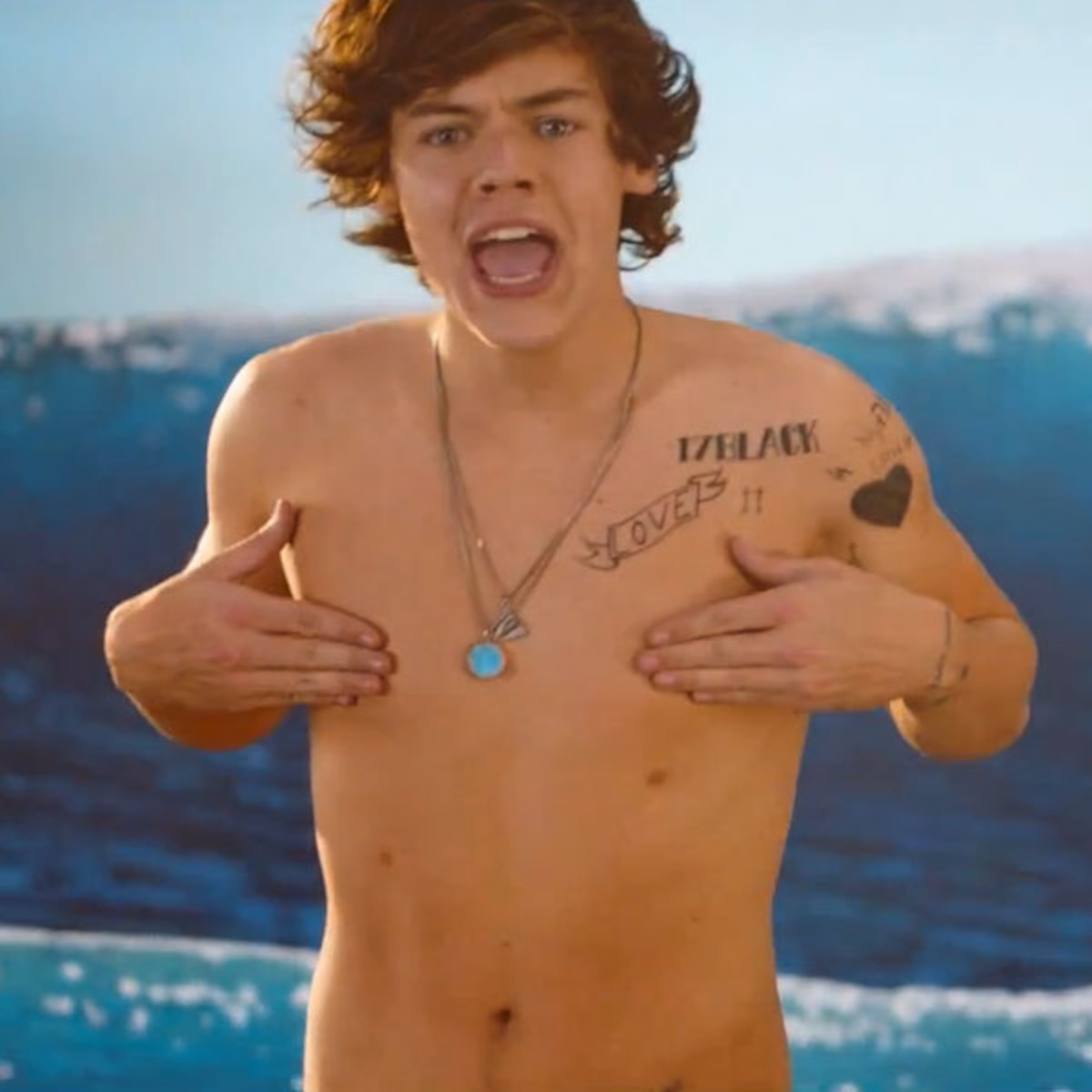 Harry Styles Shows Off Bonus Nipples