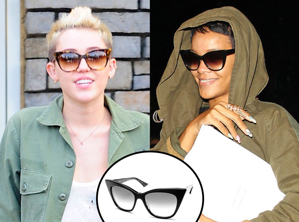 jury Haan onderwijs Miley Cyrus and Rihanna: Fashion Twinsies in Dita Magnifique Sunglasses -  E! Online