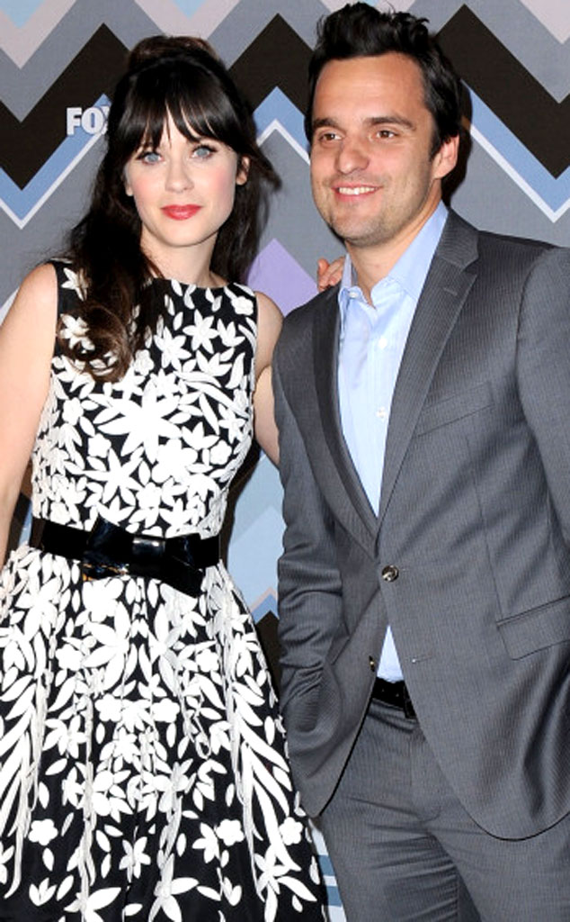 Zooey Deschanel & Jake Johnson, New Girl from 2013 Winter TV Press Tour