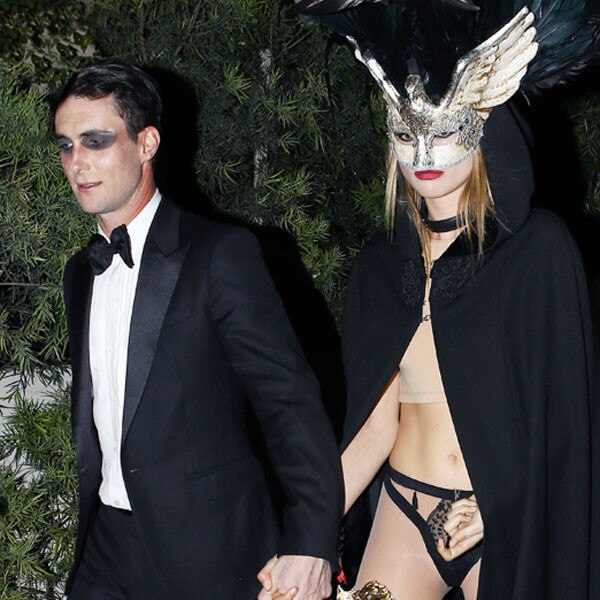 Adam Levine and Behati Prinsloo Wear Eyes Wide Shut Costumes