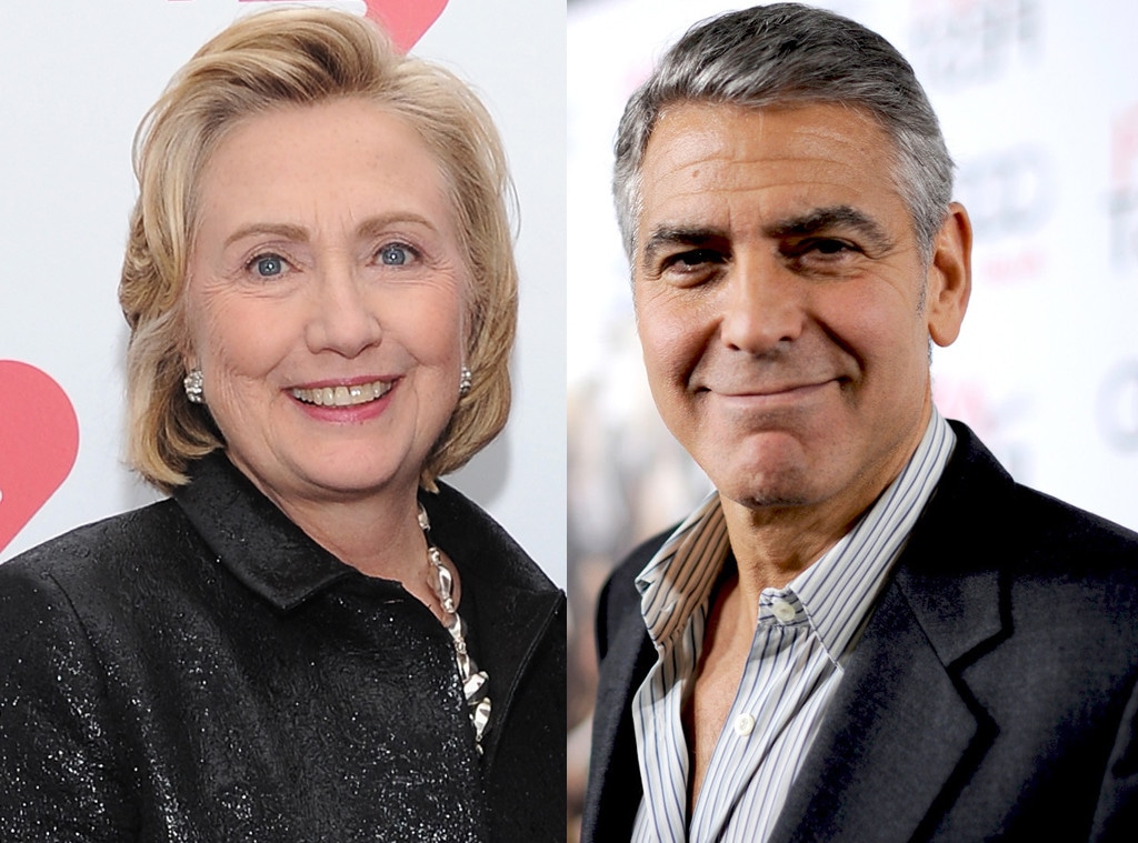 George Clooney, Hillary Clinton