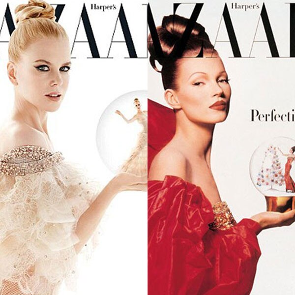 Nicole Kidman Recreates Kate Moss' Harper's Bazaar Cover